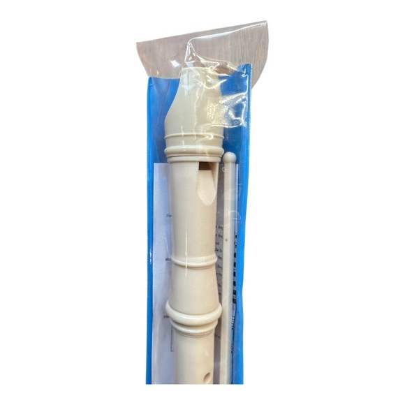 Cream Plastic Recorder - Picture 2 of 4